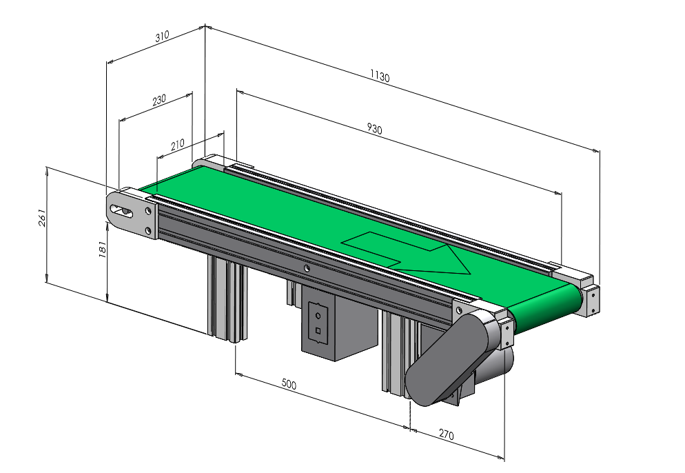 微型輸送機(jī)流水線設(shè)計圖紙